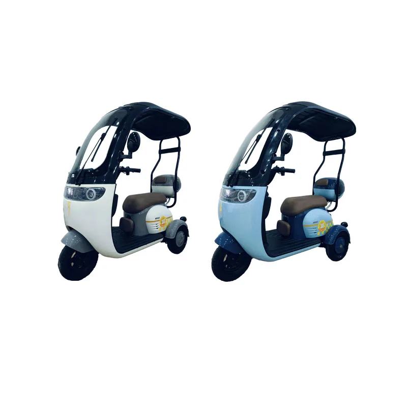 cheap price closed cargo electric scooter with roof  3 wheel tricycle car motorcycles covered tricycle passengers electric bike