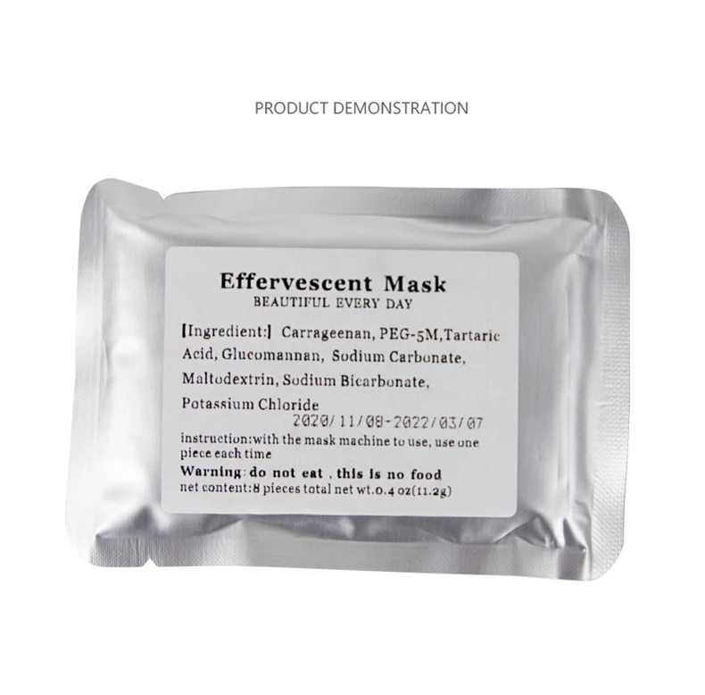 Home made effervescent mask capsules 32 pcs collagen tablets for DIY Fruit Vegetable mask