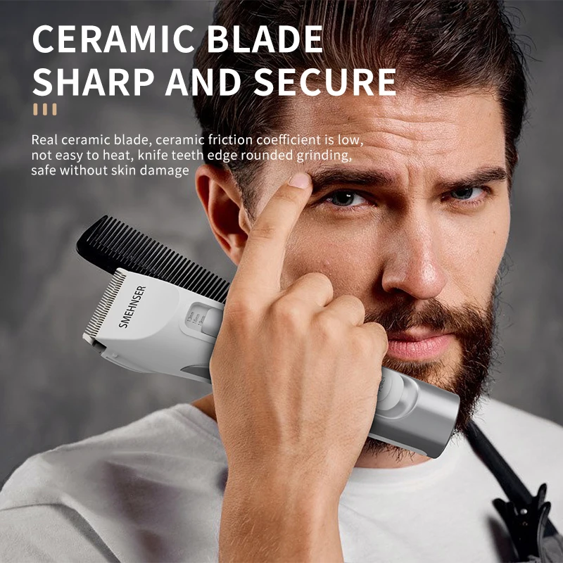 Manufacturer New Design Patented Man Electric Men  Hair Trimmer Chargeable Barber Hair Clipper