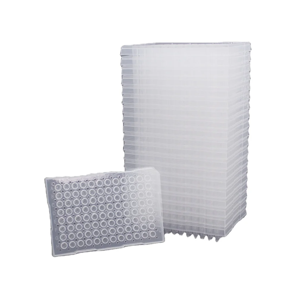 Lab supplies 96 well pcr plate 0.2ml Semi-skirted PCR