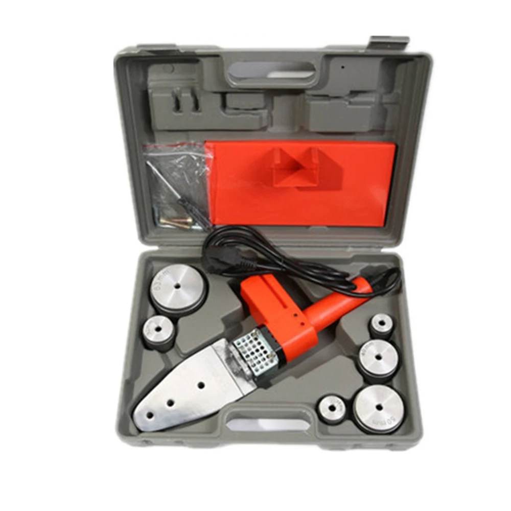 800w/1000w 20-63mm red plastic and tine box six sockets two indicator wholesale  pipe welding machine