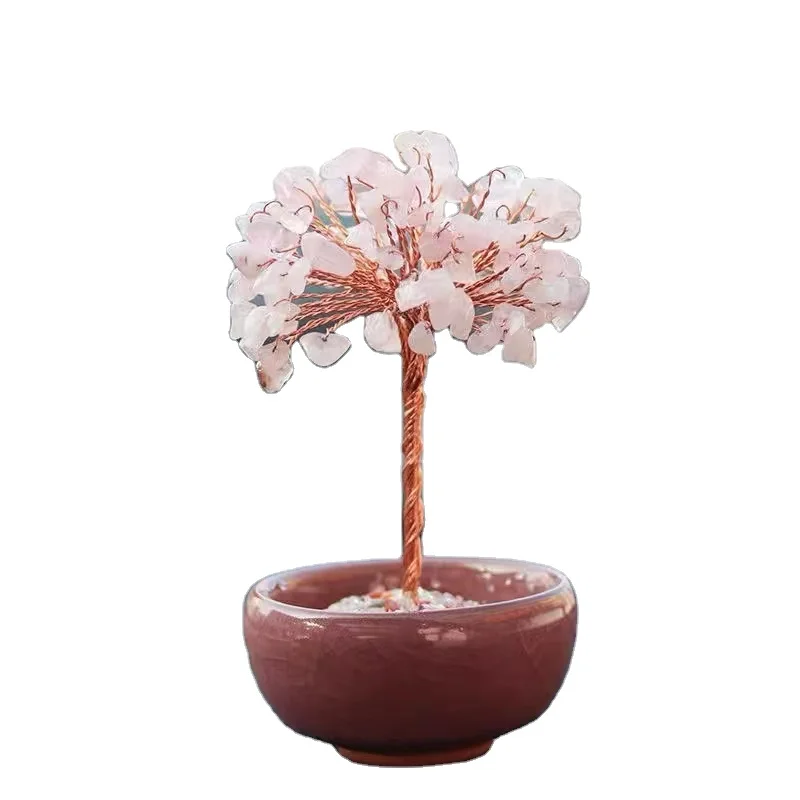 high quality fenshui amethyst crystal tree money lucky gem tree  gem wishing tree
