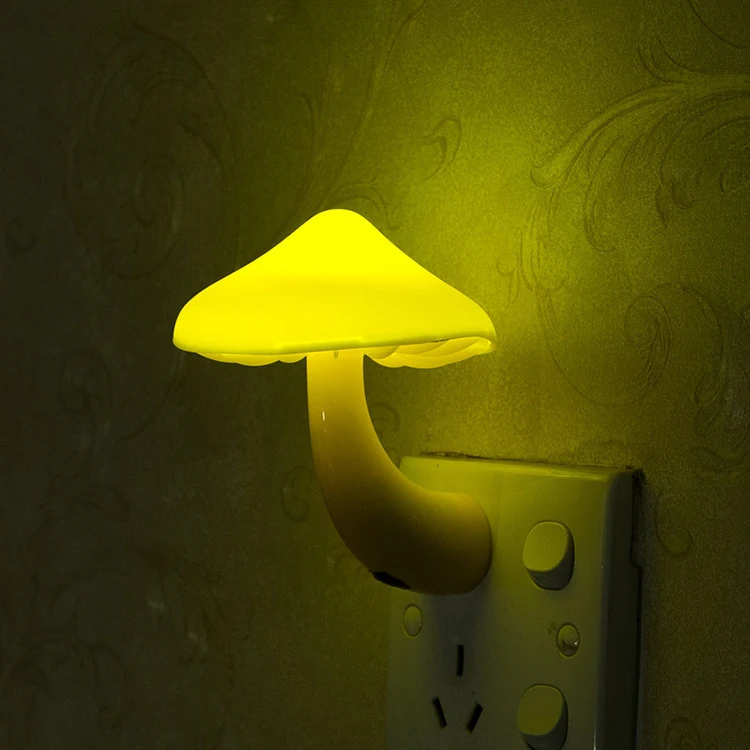 Popular Bedroom Light Auto Sensor Mushroom Shape Led Night Lamp