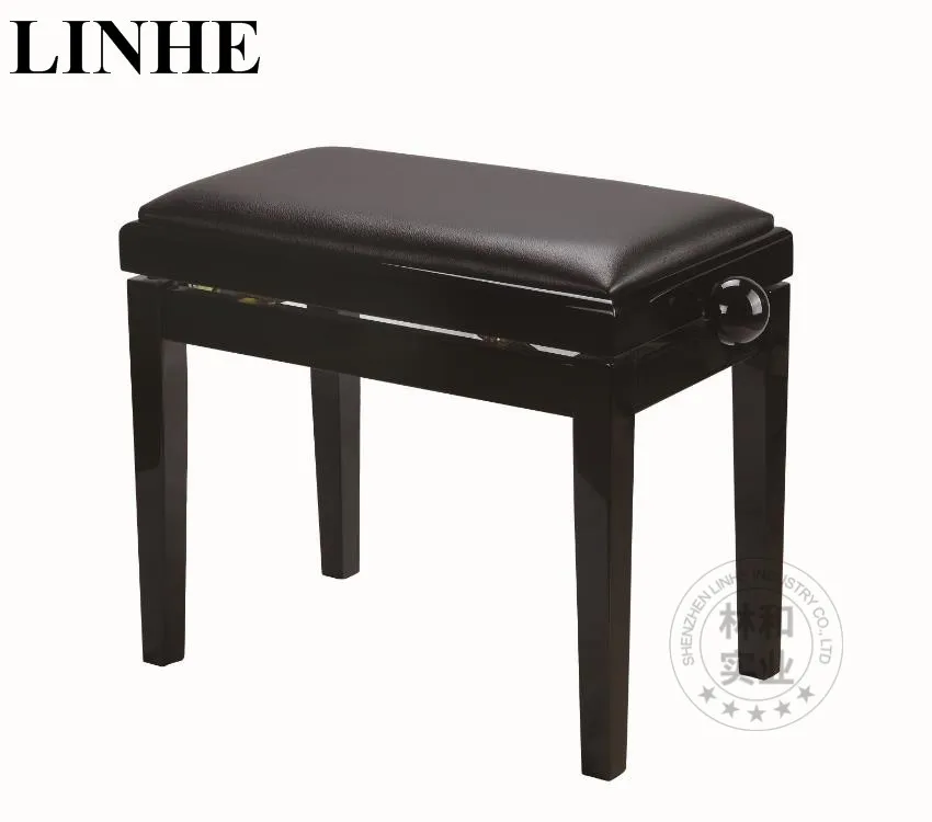 
High quality soild wooden digital piano bench single adjustable piano stool for student 