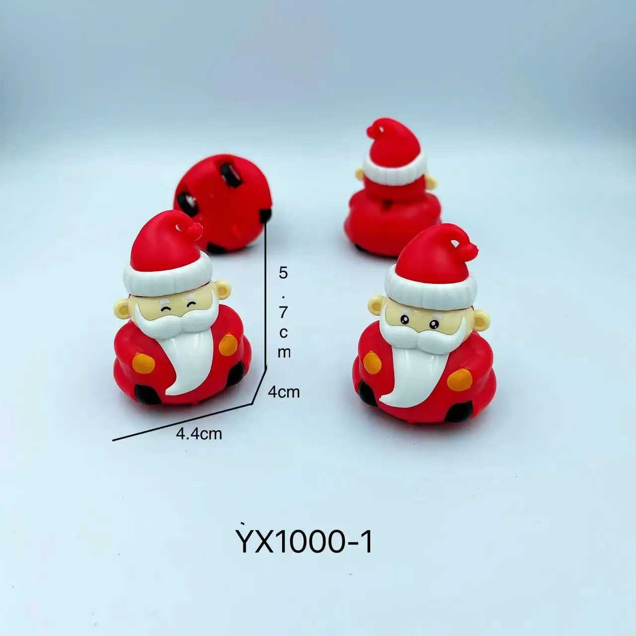 4CM Pull back xmas santa snowman cars small candy Q toys christmas toys gift for kids