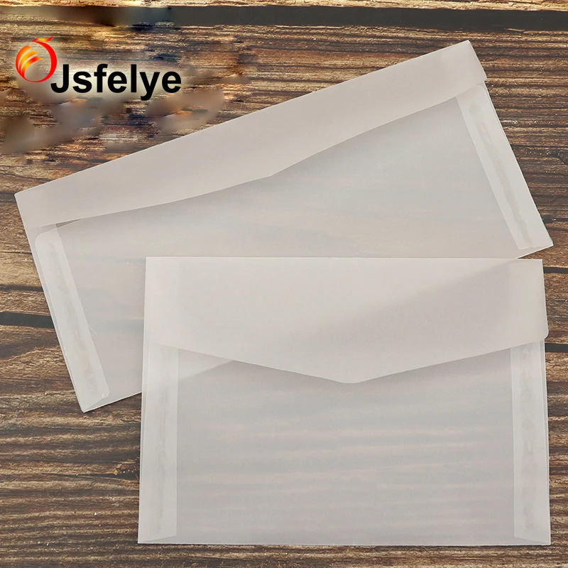 123mm X 174mm Clear Translucent Quality Peel and Seal 5x7 Vellum Envelopes