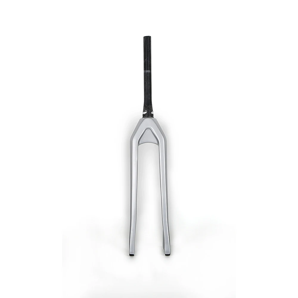 Strenghting Design Best Price 24-28 Inch Bicycle Fork Parts Front Rigid Fork Light Carbon Fiber Bike Fork