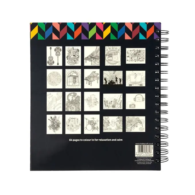 Good Quality Customized 64 Page Music Colouring Book With Recycled Paper drawing Small colouring book for Girls