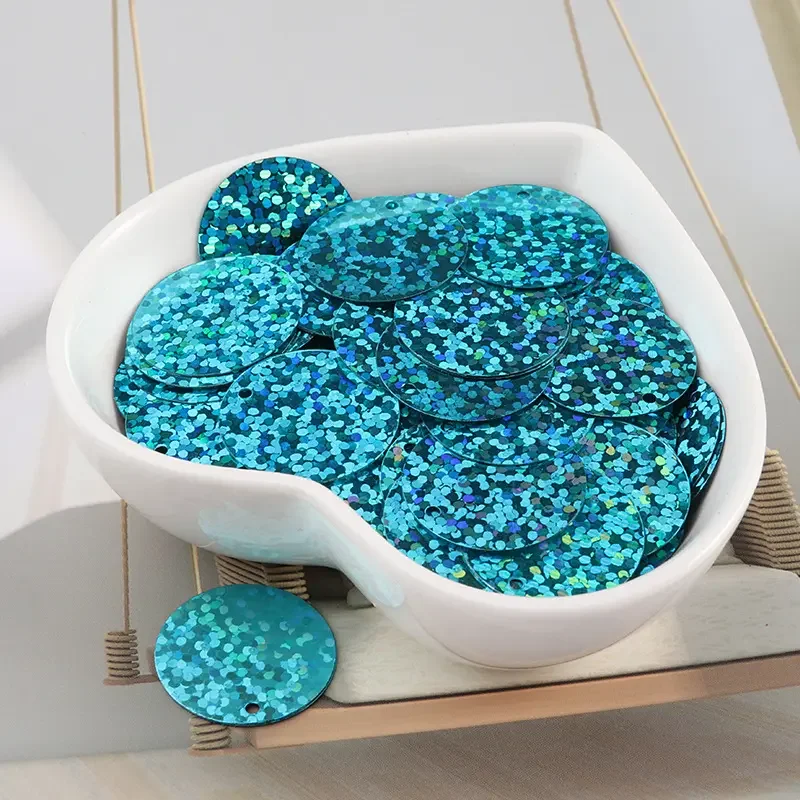 Wedding Decoration Multiple Colorful PET PVC round glitter loose Flat sequins for crafts free sample