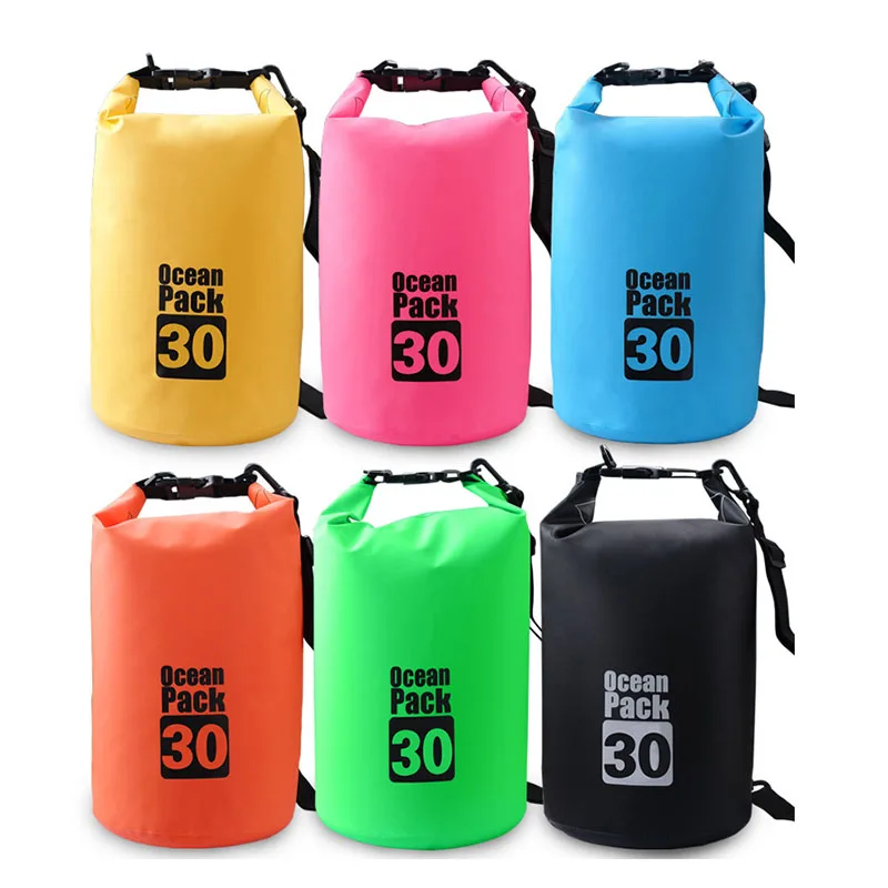 Outdoor Hiking 20L camping waterproof dry bag backpack ocean pack  swimming floating PVC waterproof dry bag