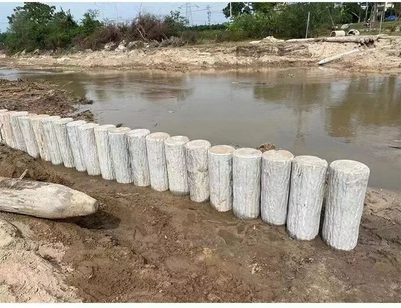 White Cylinder Reinforced Polypropylene wood pillar mould Plastic Moulds