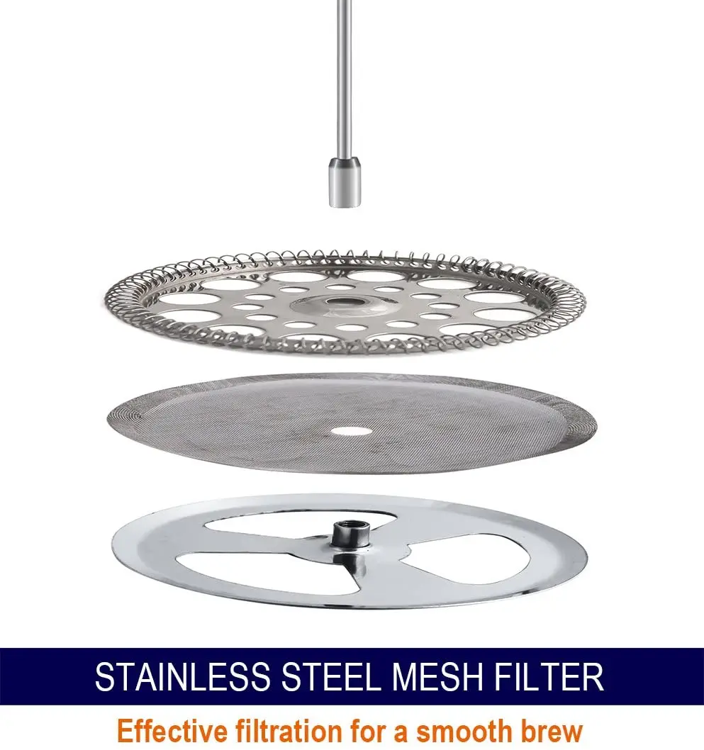 Premium Coffee Maker 1.5L Stainless Steel Cafetiere Custom Logo French Press