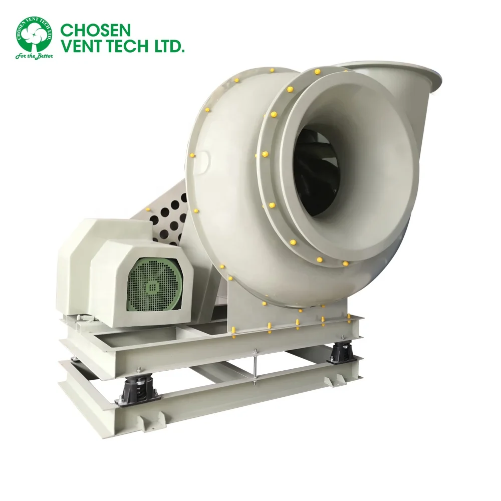 Big Power Big Drive Anti-Corrosion Plastic Combustible Gas Delivery Exhaust Ventilation Fan Centrifugal Blower Exhaust Fan