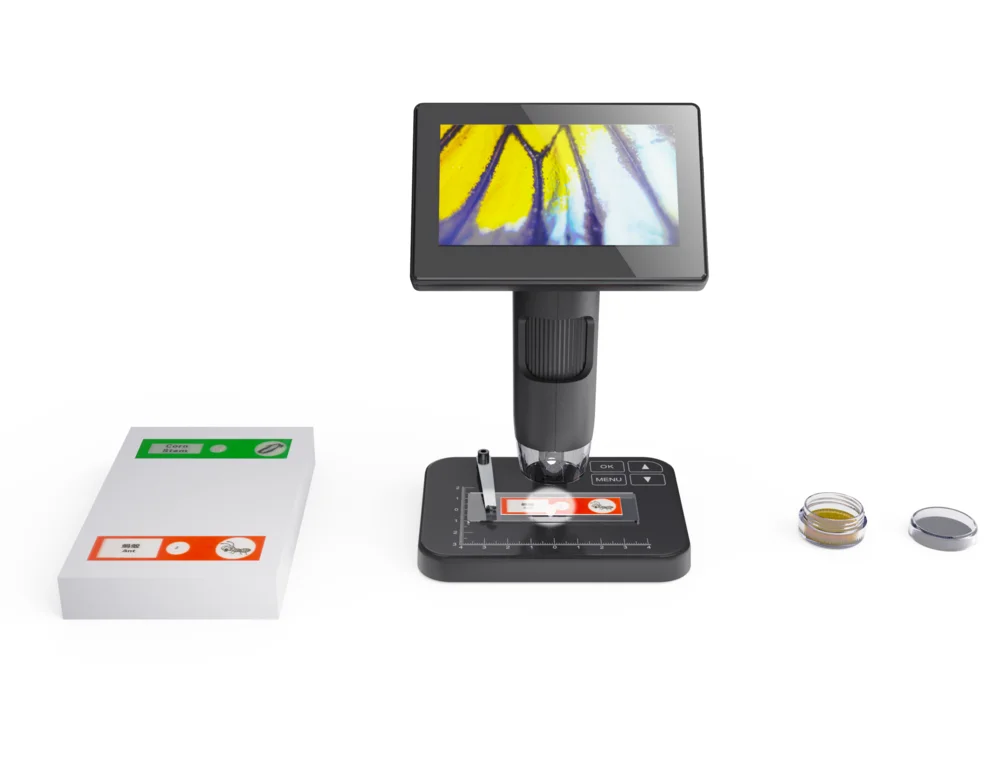 Lithium battery rechargeable biological lcd microscope for animal husbandry