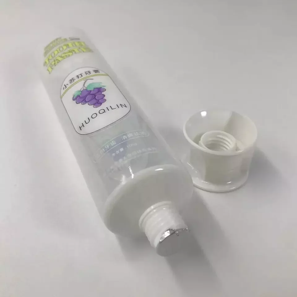 Cosmetic packaging hand cream tube 100g empty pbl laminated transparent toothpaste tube with flip-top packaging