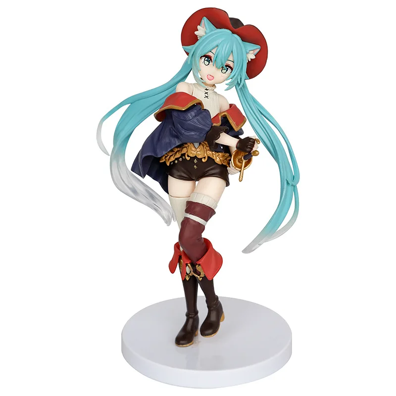 19CM Kawaii Miku Girls Anime Figure Fairy Tale Wonderland Manga Figurine Collection Model Toys