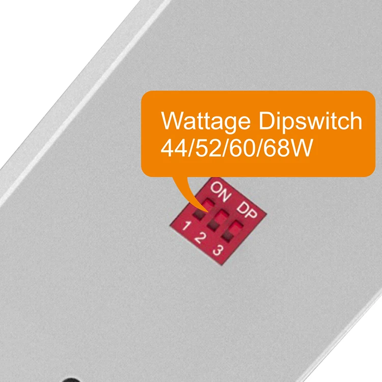 Hot Sale Hypermarket Lighting Power Switchable 44w-70w Led Track Panel Light