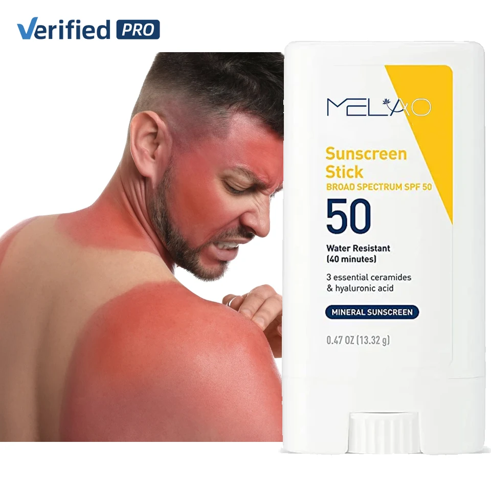 Собственная торговая марка, Органическая веганская долговременная увлажняющая Водонепроницаемая Солнцезащитная палочка SPF 50 для контроля жирности кожи