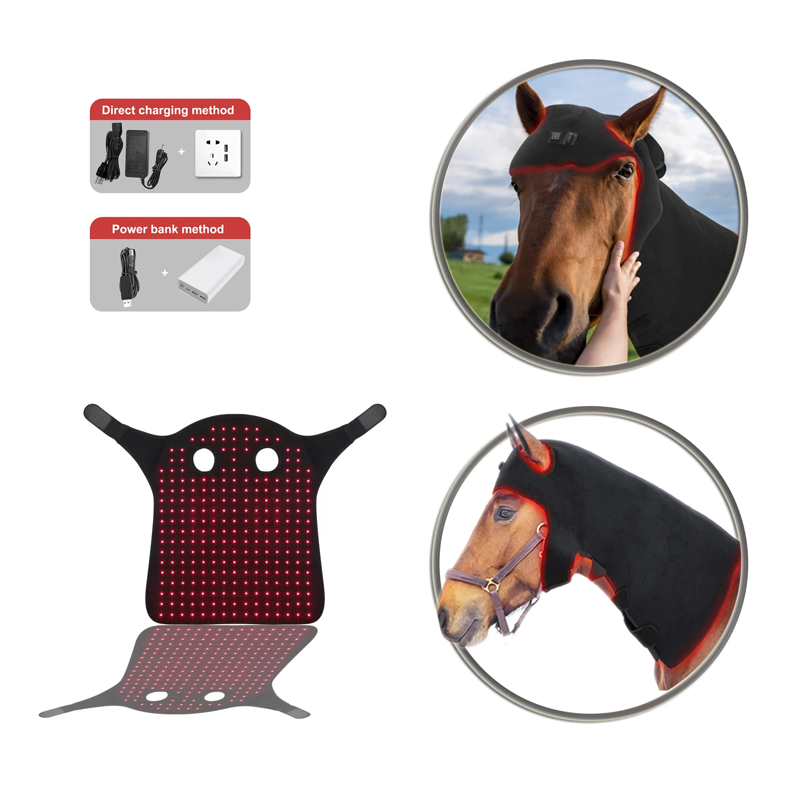 Infrared Red Light Therapy Horse Pad Red Horse Blankets Equine Light Therapy Horse Rug For Animal