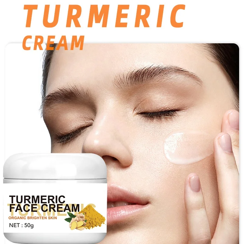 Turmeric Skincare Set Anti Acne Whitening Private Label Toner Serum Cream Face Wash Turmeric Skin Care Set