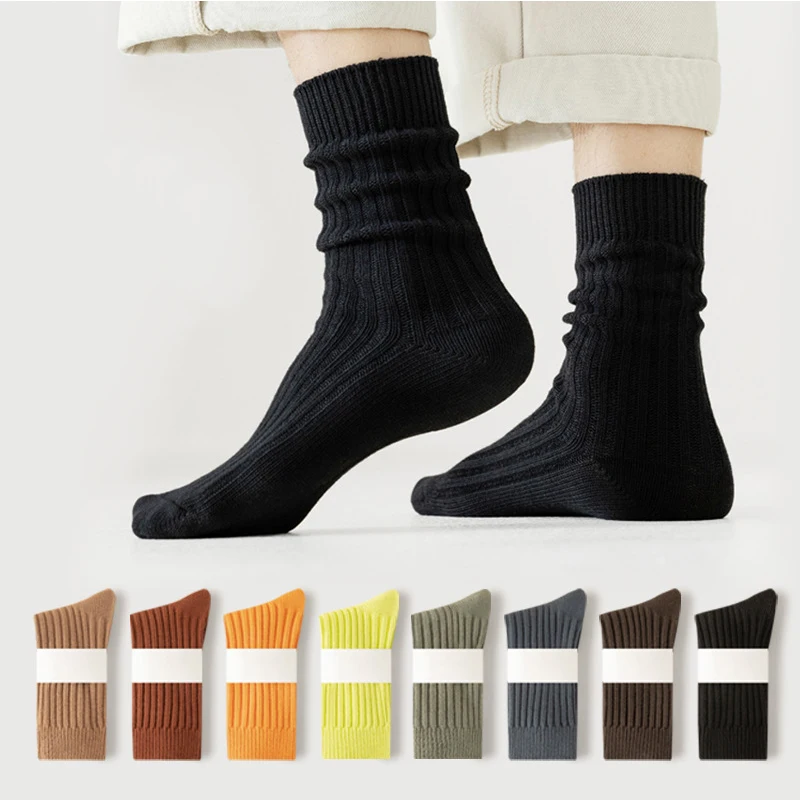 M01ZJ wholesale socks crew mens high quality black socks mens  dress socks
