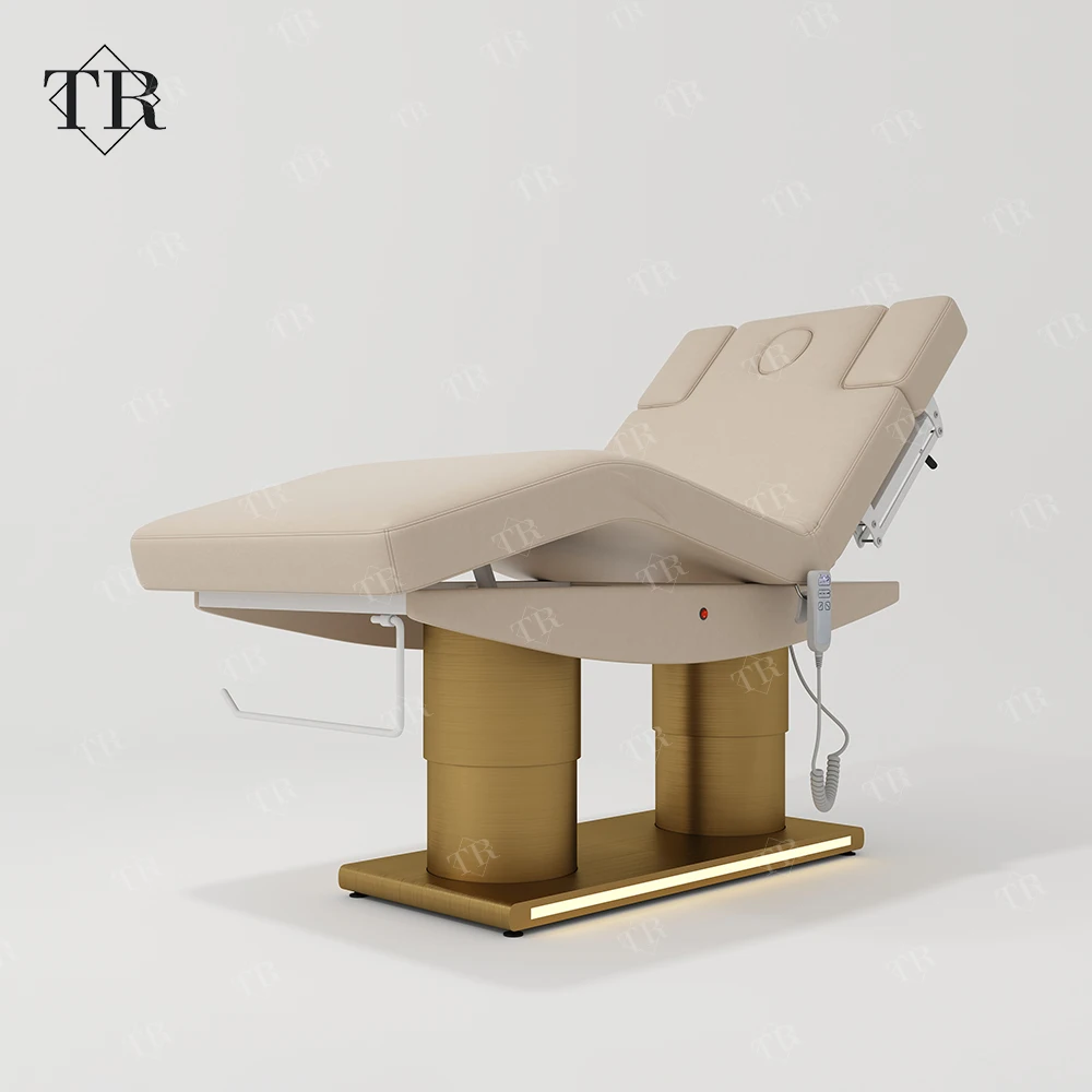 Turri Electric Automatic Reclining Esthetician Spa Bed Salon Adjustable Electric Massage Beauty Table Cama Electrica De Belleza