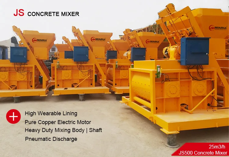 Concrete Mixer With Hooper
