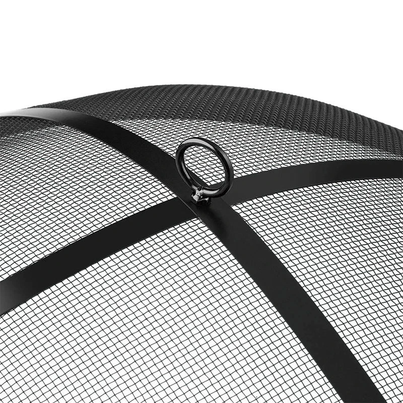 30 Inch Weather Resistant Round Fire Bowl Solid Cast Iron Garden Wood Burning Brazier Fire Pit