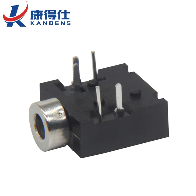  PJ204A 2.5mm headphone socket copper head 5 pin plug horizontal audio earphone jack