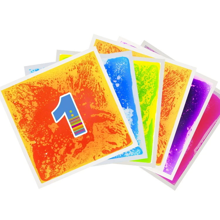 Kindergarten Educational Toy Kids Hopscotch Game Printed Carpet Tile Nontoxic PVC Vinyl Sensory Liquid Tiles Kids Puzzle Floor