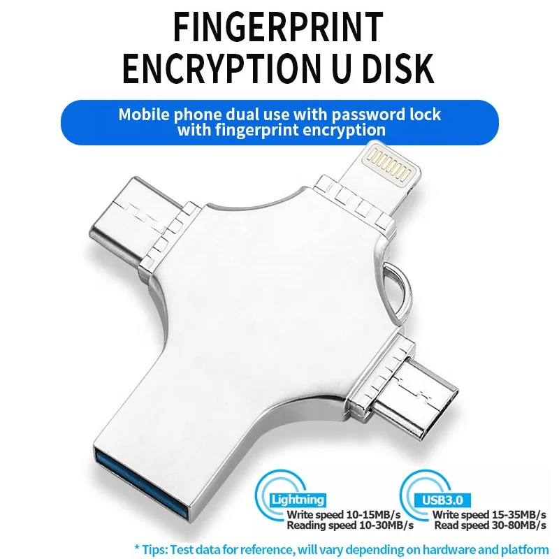  Ceamere 4 в 1 OTG USB 3 0 флэш-накопитель на заказ металлический 16 ГБ 32 64 128 256 Type C Micro