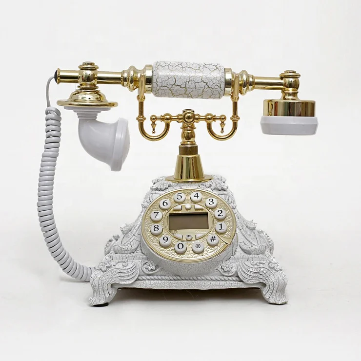 Royal Luxury Vintage High Quality Antique Phones With Screen Wire Rotary Telephones
