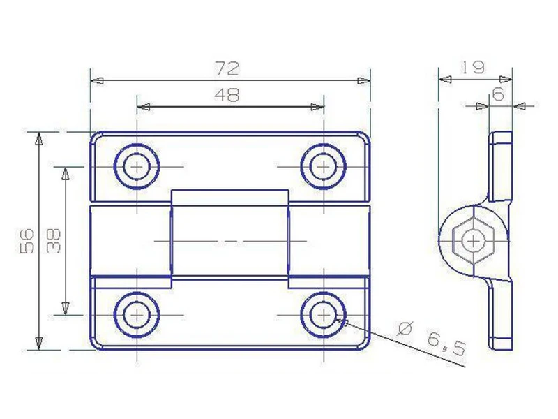 XK525P High quality 180 degree plastic adjustable torque position hinges for folding door hinge