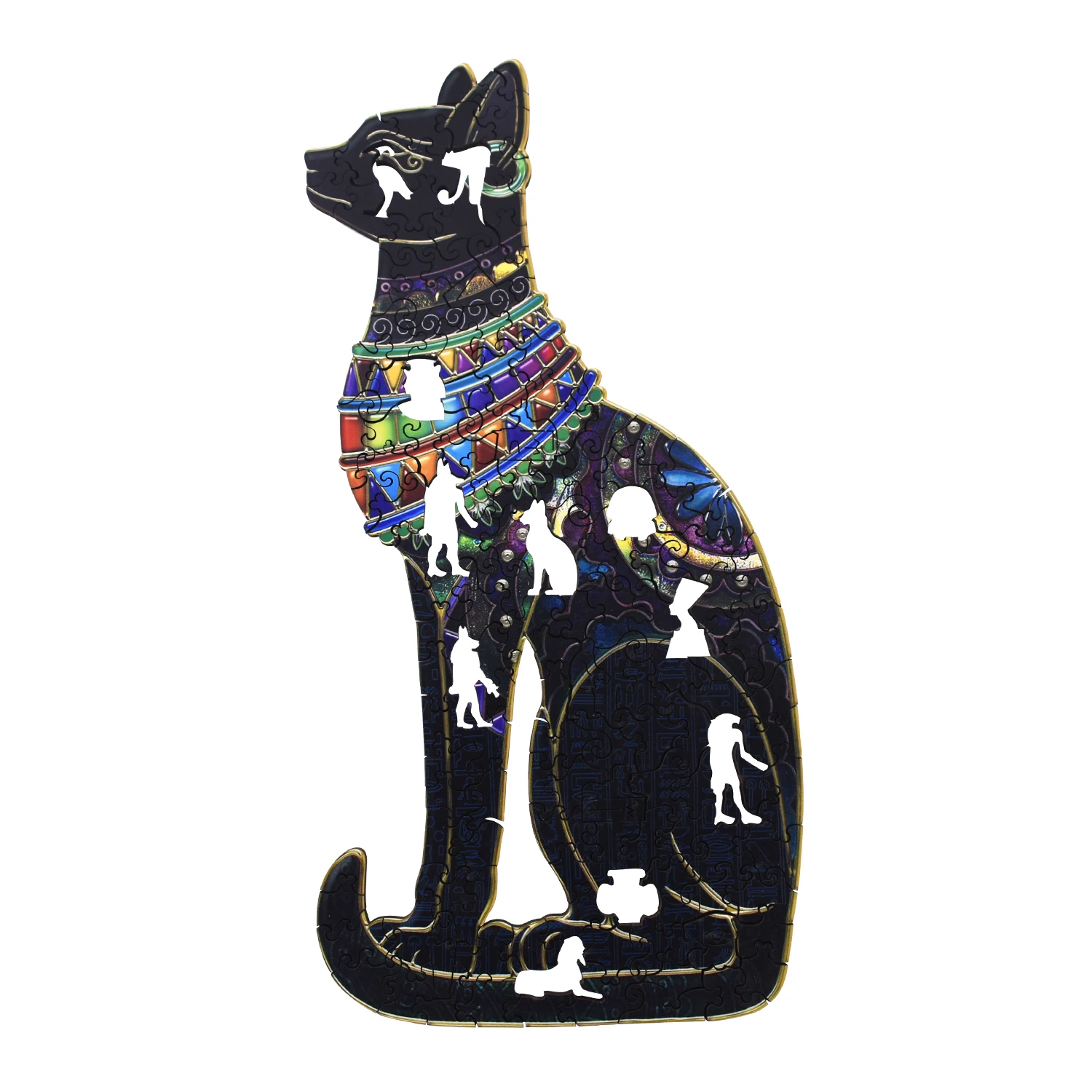 Egyptian Cat Jigsaw Puzzle  A3 A4 A5 3D Animal Puzzles Pretty Colorful Puzzles For Stock