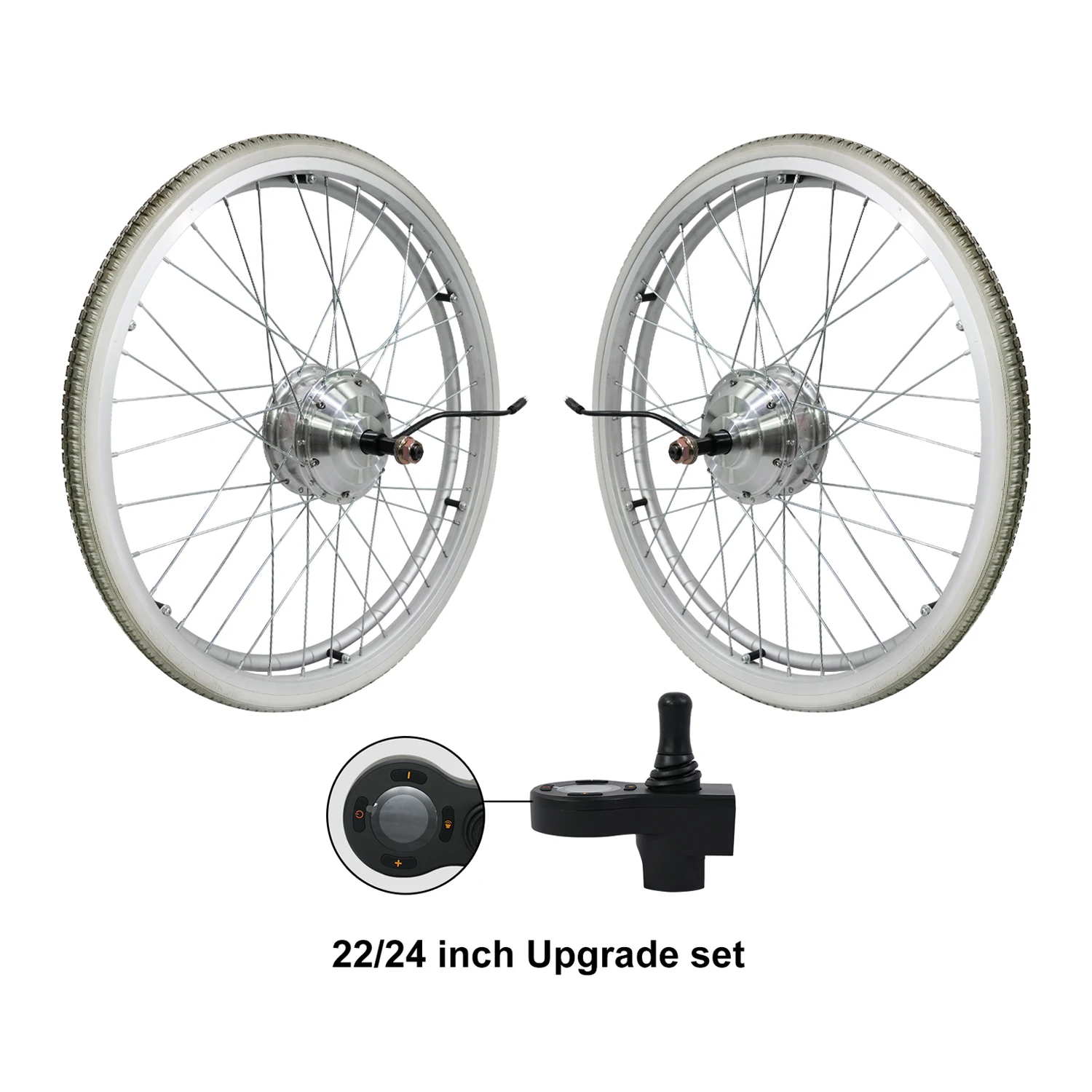 Greenpedel 20 22 24 inch power electric wheelchair conversion kits high quality 24v 250w kits electric wheelchair