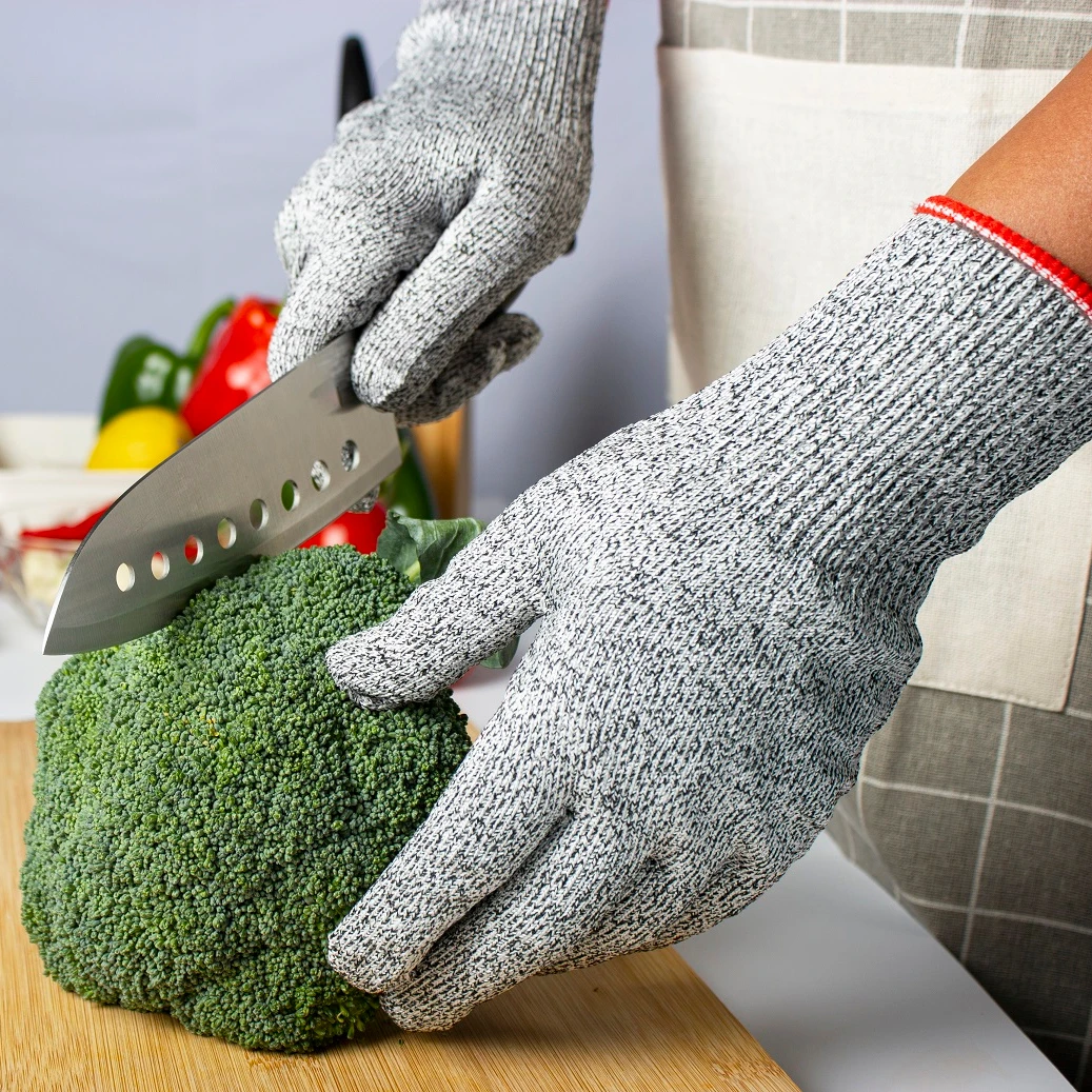 anti-cut gloves for food en388 cut resistant hppe gloves level 5