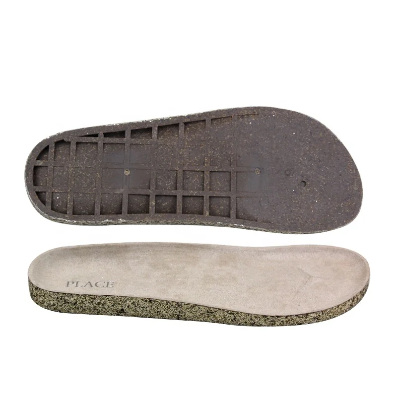 Factory Make Price Cork Sole Environment Friendly Recyclable Sandal Sole TPR Cork Sole Slipper Outsole