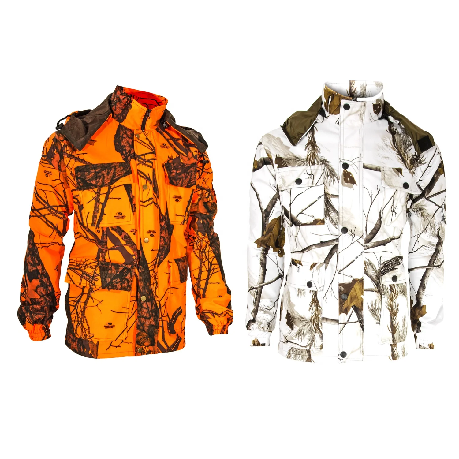 Professional waterproof hunter camo jacket for deer hunting from BJ Outdoor