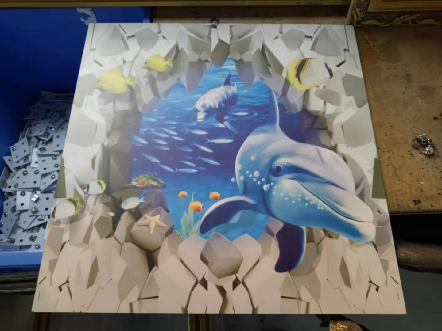 New Art Robot 3D Intelligent Vertical Flat UV Printer / Ceramic Tiles Printer