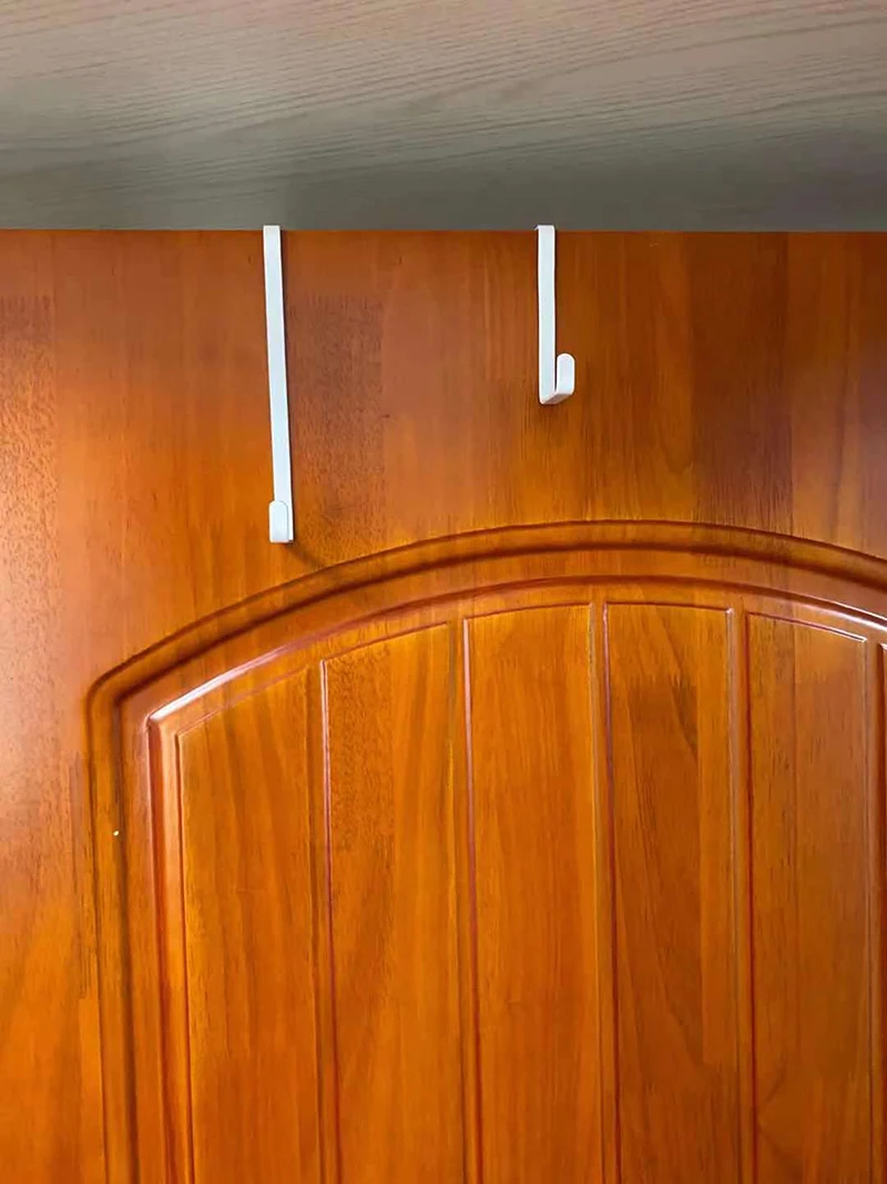 Custom logo Over Door Hooks Z-Shaped Sturdy Metal Door Hanger for Hanging Clothes Towels Coats hooks