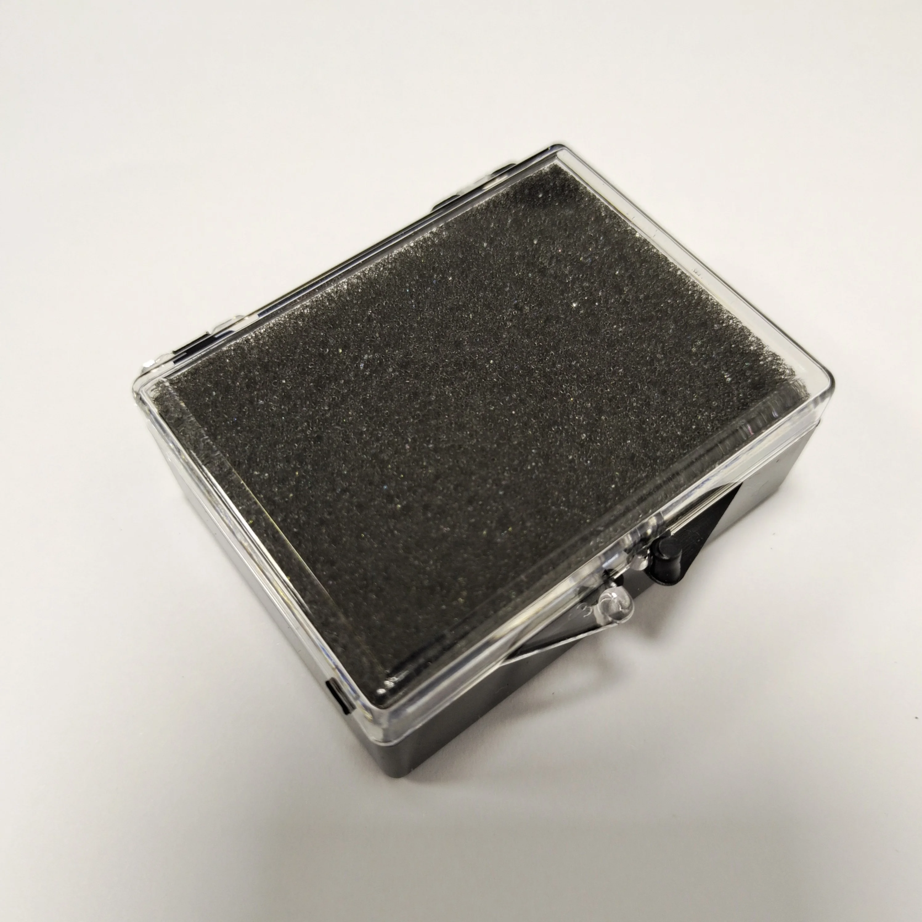 Black 2 inches Dental Lab Denture Packaging Plastic Box with Foam for Single Crowns Bridge