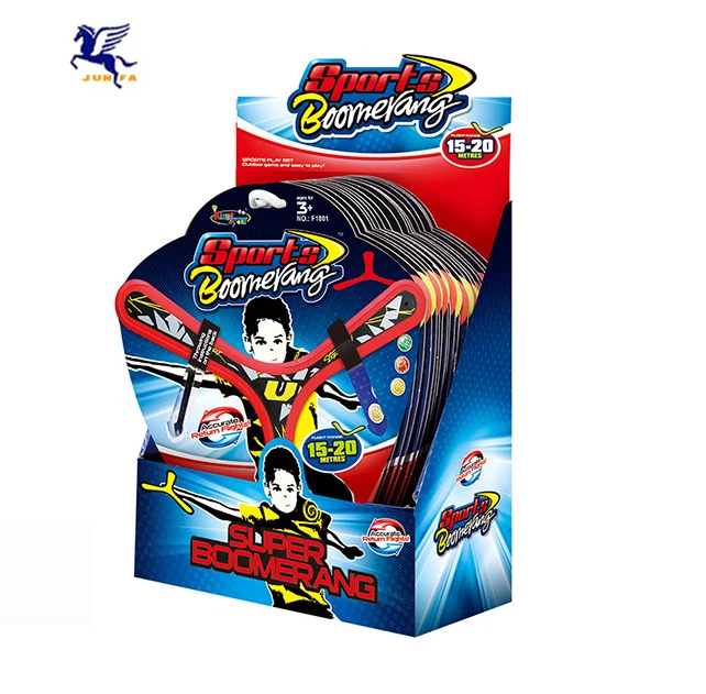 Высококачественный пластиковый летающий Бумеранг с печатью логотипа для детей, летающий диск для игр на открытом воздухе