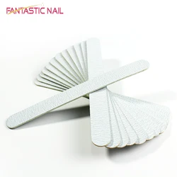 Personalized Custom Half Moon Shape Zebra Emery 80/100/180/240 Grit Nail File Professional