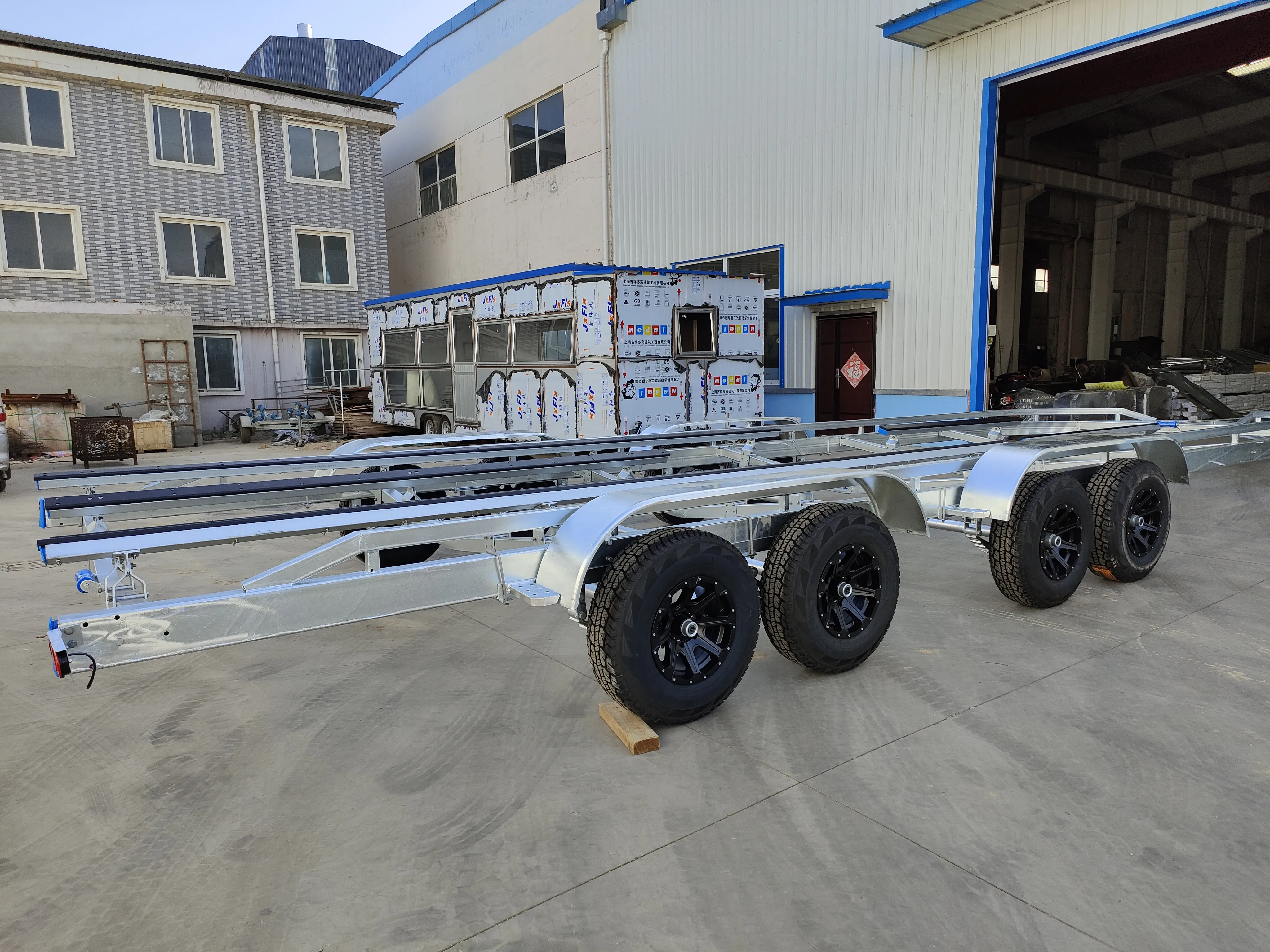Double Jet Ski Trailers for Two Boats Watercraft Trailer Product