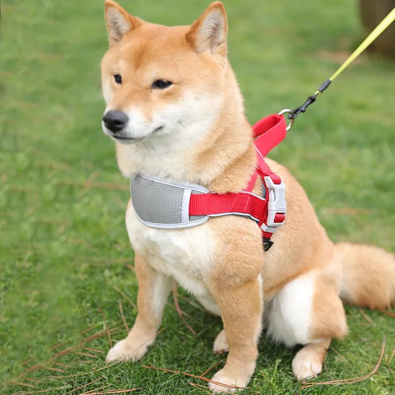 Adjustable Dog Harness Vest Pet Harness Reflective Dog Harness for Small Medium Big Dogs Walking