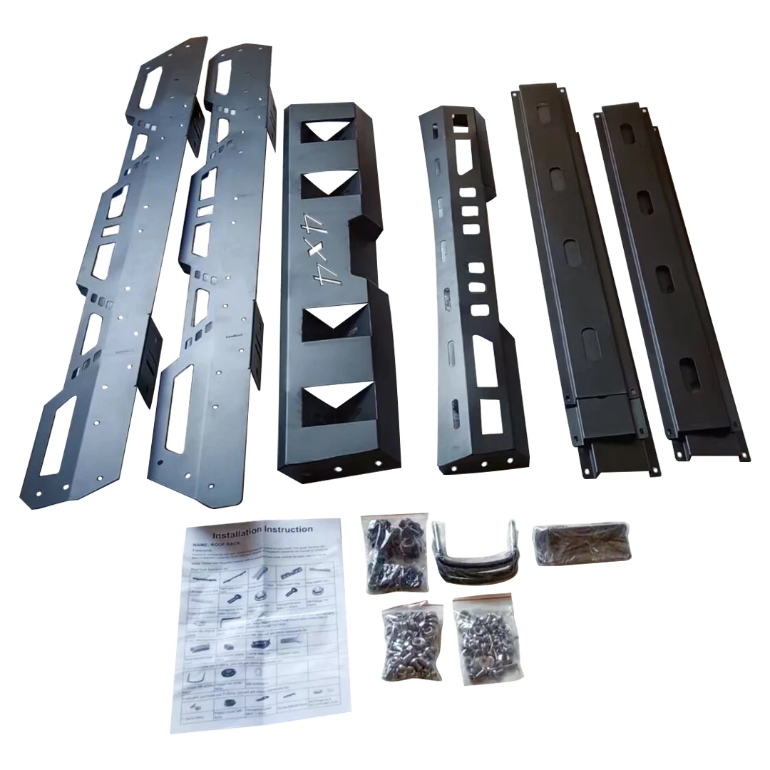 SEMRISE roof rack 4x4 accept remove iron car roof luggage rack carrier with roof cross bar for HILUX Land Cruiser RAV4 jeep