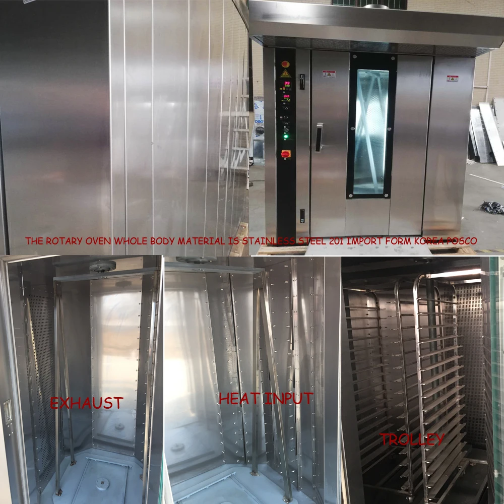 Haidier Rotary Oven and Conveyor for Seed Bakery Rotary Rack Ovens for Sale