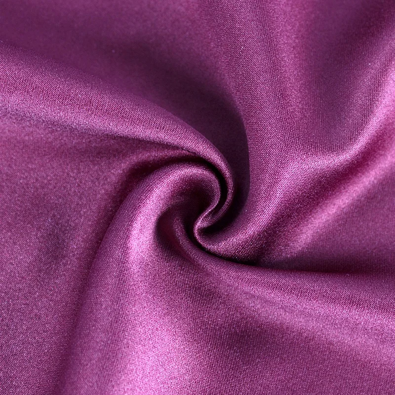 China Supplier Cheap Wholesale 100%Polyester Silky Satin Fabric