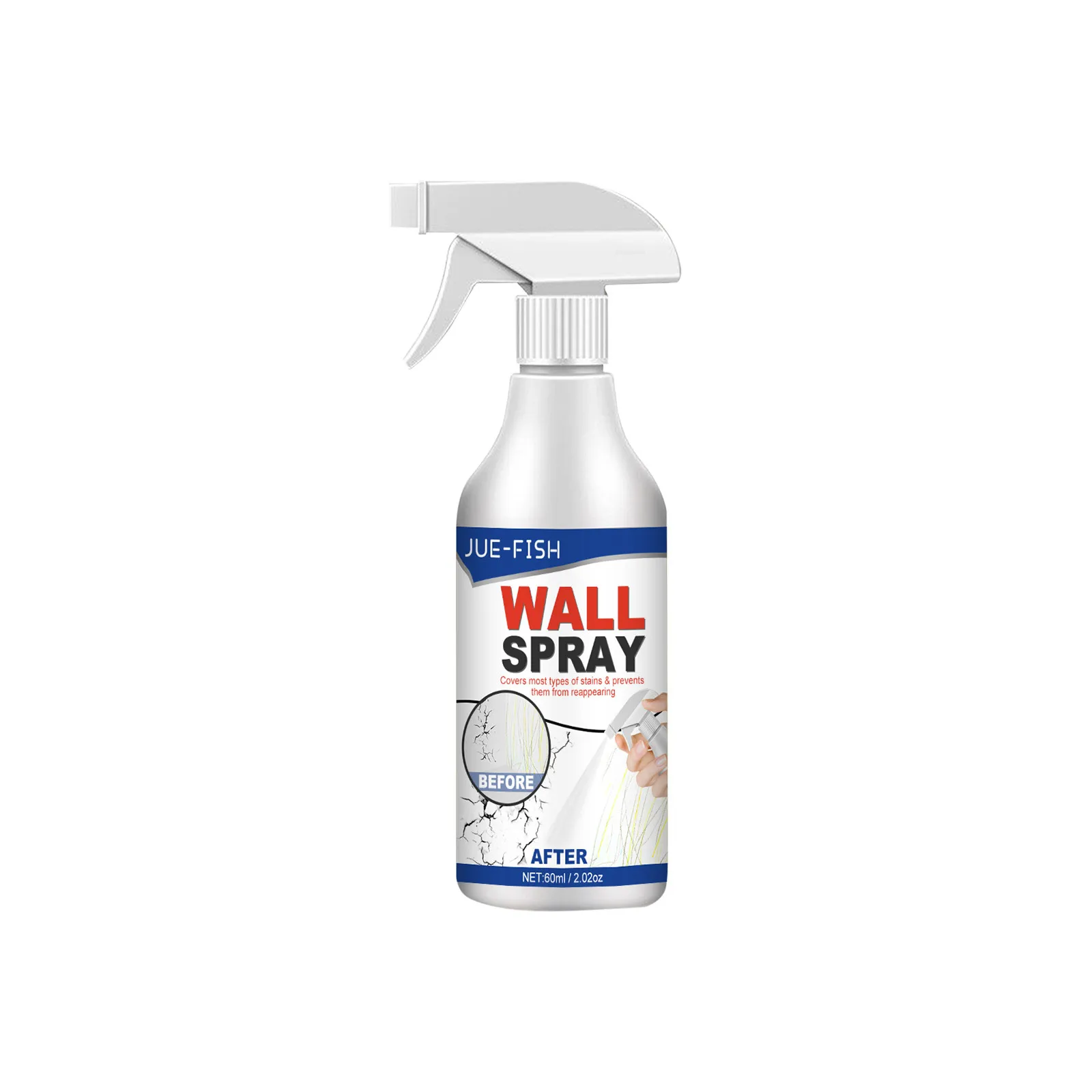 Hot Sale Jue-Fish Benzene-free Aldehyde-free Wall Renovation Covering Stains Mold Easily Wall Spray Paint