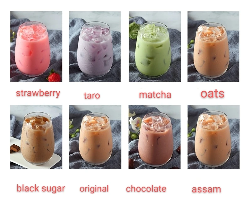 
Yijiyuan low price organic instant taro powder bubble tea strawberry matcha chocolate assam instant powder 